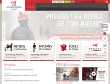 Tablet Screenshot of ecole-des-courses-hippiques.fr